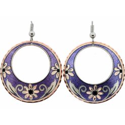 Exquisite Flower Earrings in Round Shape