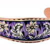 Purple Color Background Flower Bracelet