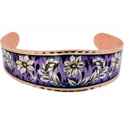 Flower Bracelet Handmade in Purple Color