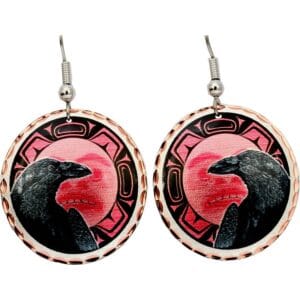 7 Best Nature-Inspired Jewelry Gifts for Bird Lovers - Beautiful Raven Alaska Earrings with Northwest Background Beautiful Raven copper earrings with Northwest background - 7 Best Nature-Inspired Jewelry Gifts for Bird Lovers