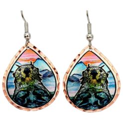 Copper Sea Otter Earrings