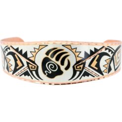 Handmade bracelet with Southwest Native American Bear Paw design