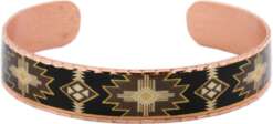 SW American Indigenous Black and Brown Bracelet