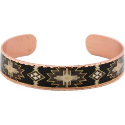 Simple Two-toned Geometric Southwestern Handmade Bracelet