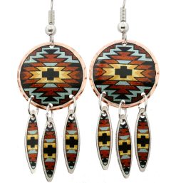 SW Native Indian Dangle Earrings