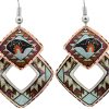 SW Native American Bear Cutout Earrings