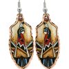 SW Native Hopi Kachina Doll Earrings