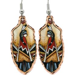 Cultural Native Hopi Kachina Doll Earrings
