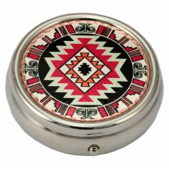 Pill Boxes Embellished with Colorful Native Design