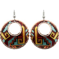 Zuni Indians Pottery Art Inspired Earrings