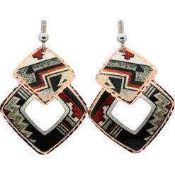Zuni Indians Pottery Art Handmade Earrings