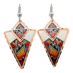 Stylish Triangle Geometrical Native American Earrings