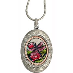 Colorful Dragonfly Locket