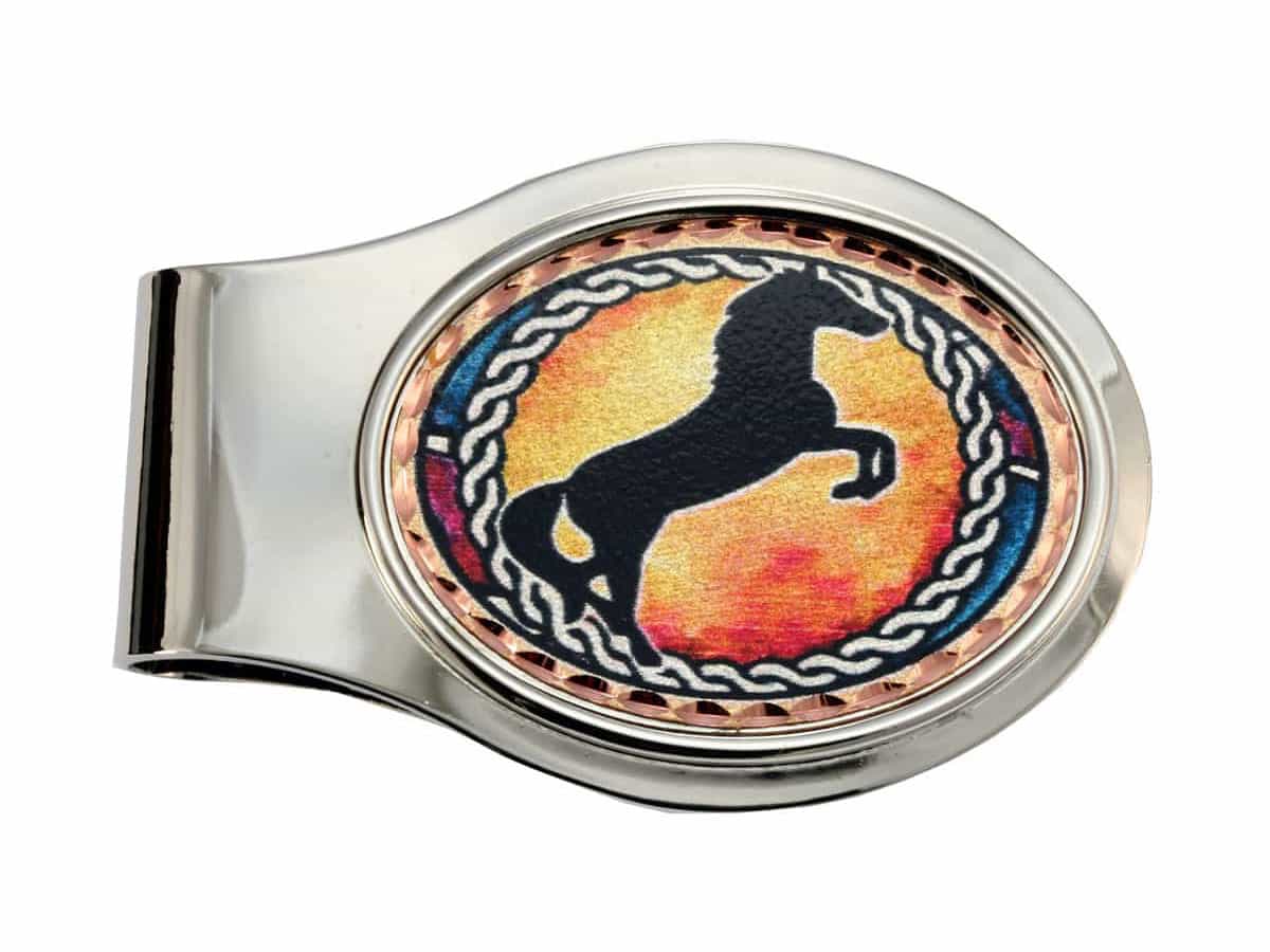 Western Calf Roping Money Clip, Wholesale Unique Money Clips