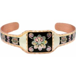 Wholesale Copper Flower Bracelets, Handmade Cuff Bracelets