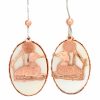 Fashion Earrings, Mother of Pearl Loon Earrings