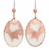 Wholesale Fashion Earrings, Mother of Pearl Butterfly Earrings