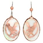 Mother of Pearl Eagle Earrings