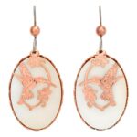 Mother of Pearl Native Hummingbird Earrings