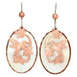 Mother of Pearl Hummingbird Earrings