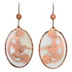 Mother of Pearl Hummingbird Earrings