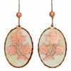 Fashion Earrings, Mother of Pearl Maple Leaves Earrings