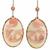 Fashion Earrings, Mother of Pearl Dolphin Earrings