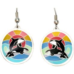 wholesale fashion jewelry, killer whales earrings