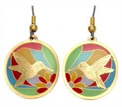 wholesale fashion jewelry, hummingbird earrings