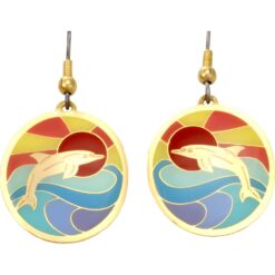fashion jewelry, handmade unique jewelry dolphin earrings
