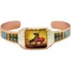 Native End-of-the-Trail Design on Handmade Jewelry Bracelets