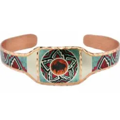 Handmade Jewelry Bracelet in Native Indian Buffalo Design