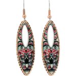 Teardrop NW Native Bear Earrings