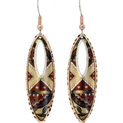 Brown & Golden Color Native Earrings