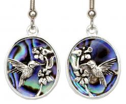 Hummingbird Earrings, Abalone Wholesale Jewelry