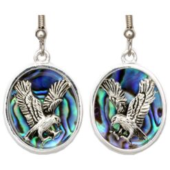 Wholesale Jewelry, Abalone Eagle Earrings