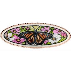 Buy elegant and classy flowers and monarch butterfly hair clip