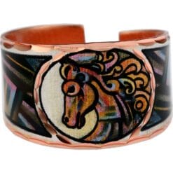 Mesmerizing art jewelry by Bob Coonts, buy whimsical horse rings adjustable for comfortable wear