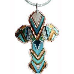 SW Native American Cross Necklace Designed by Lynn Bean