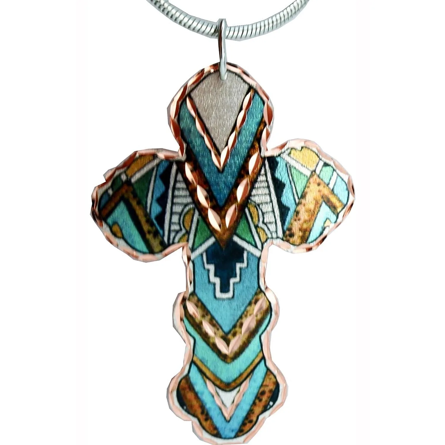 SW Native American Cross Necklace Designed by Lynn Bean