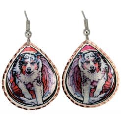 Adorn yourself by wearing outstanding Australian shepherd earrings