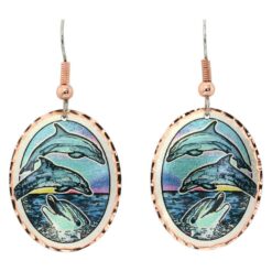 Buy colorful dolphin earrings original and stylish fun to wear