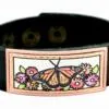 Buy leather bracelets embellished with copper colorful monarch butterfly artwork Buy leather bracelets embellished with copper colorful monarch butterfly artwork