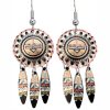 Native American sun dangle earrings handcrafted to perfection by the skilled artisans of Copper Reflections