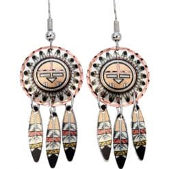 All eyes will be on you wear these fabulous Native American sun dangle earrings