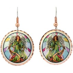 You will mesmerize everyone by wearing these colorful angel earrings