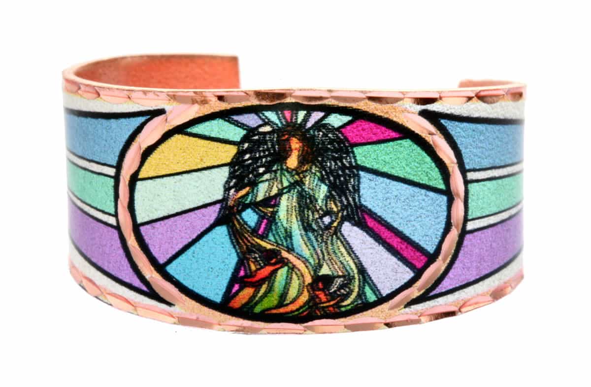 Buy adjustable angel ring created in stained glass inspired colorful artwork Buy adjustable angel ring created in stained glass inspired colorful artwork