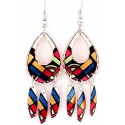 Elegant and classy dangle art deco earrings, unique jewelry gifts for women