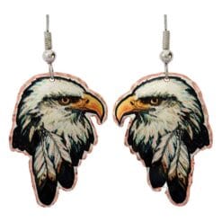 Wear fascinating art jewelry, feathers and bald eagle earrings to feel special and sophisticated