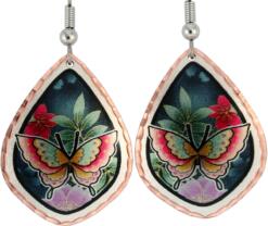 Amazing colorful butterfly earrings will flatter your beautiful lovely look